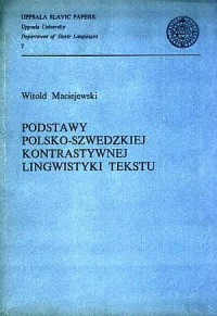 Podstawy polsko-szwedzkiej kontrastywnej - okładka książki
