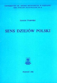 Sens dziejów Polski - okładka książki