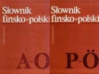 Słownik fińsko-polski. Tom 1-2 - okładka książki
