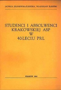 Studenci i absolwenci krakowskiej - okładka książki