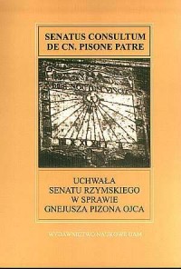 Uchwała senatu rzymskiego w sprawie - okładka książki