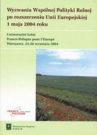 Wyzwania wspólnej polityki rolnej - okładka książki