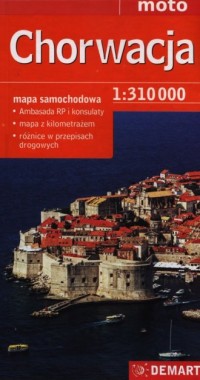 Chorwacja. Mapa samochodowa (skala - okładka książki