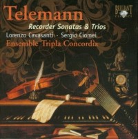 Telemann: Recorder Sonatas & Trios - okładka płyty