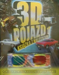 3D pojazdy. Książka z nalepkami - okładka książki