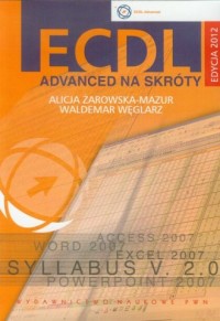 ECDL Advanced na skróty (CD) - okładka książki