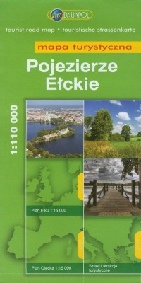 Pojezierze Ełckie. Mapa turystyczna - okładka książki