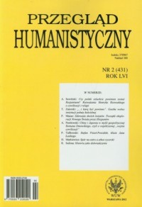 Przegląd humanistyczny 2/2012 - okładka książki