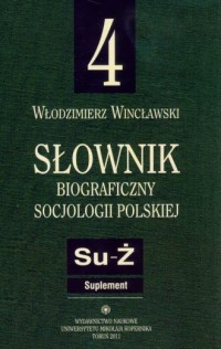 Słownik biograficzny socjologii - okładka książki