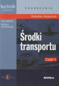 Środki transportu cz. 1. Podręcznik - okładka podręcznika