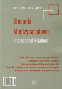 Stosunki Międzynarodowe. International - okładka książki