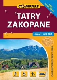Tatry, Zakopane. Mapa kieszonkowa - okładka książki