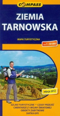 Ziemia Tarnowska. Mapa turystyczna - okładka książki