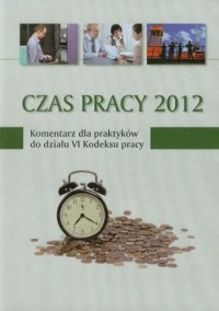 Czas pracy 2012 - okładka książki