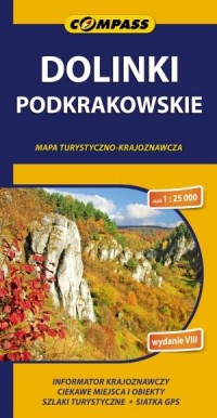 Dolinki Podkrakowskie (mapa turystyczno-krajoznawcza) - okładka książki