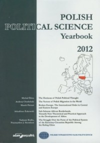 Polish Political Science Yearbook - okładka książki