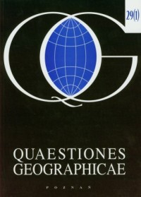 Quaestiones Geographicae 29/1 - okładka książki