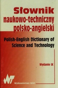 Słownik naukowo-techniczny polsko-angielski - okładka książki