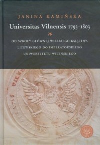 Universitas Vilnensis 1793-1803. - okładka książki