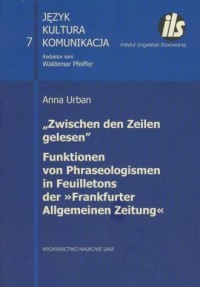 Zwischen den Zeilen gelesen - okładka książki