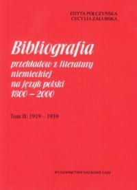Bibliografia przekładów z literatury - okładka książki