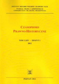 Czasopismo prawno-historyczne. - okładka książki