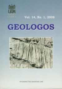 Geologos. Vol. 14 nr 1 (2008) - okładka książki