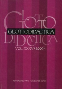 Glottodidactica vol. XXXV (2009) - okładka książki
