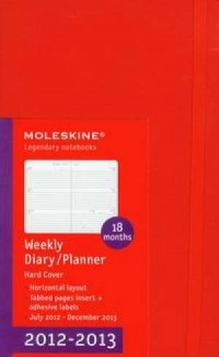 Moleskine 2012-12. Horizontal Red - okładka książki