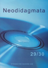 Neodidagmata 29/30 - okładka książki