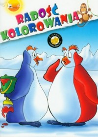 Pingwiny. Radość kolorowania - okładka książki