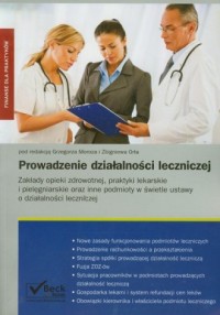 Prowadzenie działalności leczniczej - okładka książki