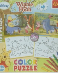 Puzzle 2x48 Color Winnie the Pooh - zdjęcie zabawki, gry