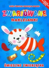 Zwariowane naklejanki, śmieszne - okładka książki