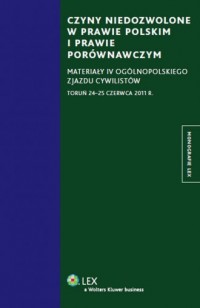 Czyny niedozwolone w prawie polskim - okładka książki