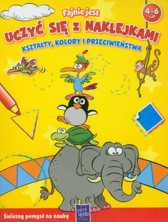 Fajnie jest uczyć się z naklejkami. - okładka książki