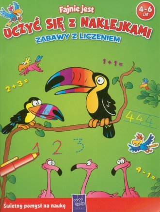 Fajnie jest uczyć się z naklejkami. - okładka książki