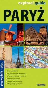 Paryż 2w1 - przewodnik / atlas - okładka książki