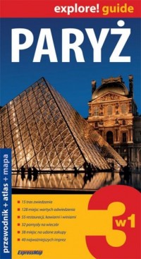 Paryż 3w1 - przewodnik / atlas - okładka książki