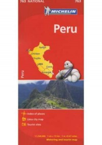 Peru. Mapa Michelin (skala 1: 1 - okładka książki