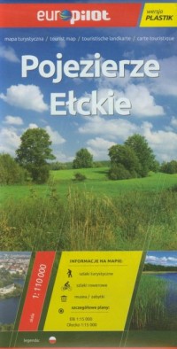 Pojezierze Ełckie mapa turystyczna - okładka książki