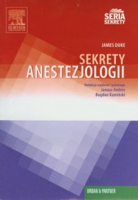 Sekrety anestezjologii - okładka książki