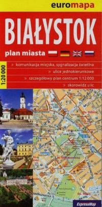 Białystok. Plan miasta (skala 1:20 - okładka książki