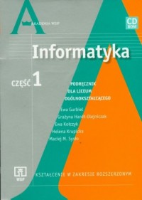 Informatyka cz. 1. Liceum ogólnokształcące. - okładka podręcznika