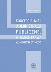 Koncepcja misji administracji publicznej - okładka książki