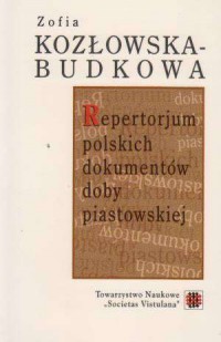 Repertorjum polskich dokumentów - okładka książki
