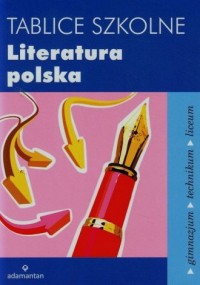 Tablice szkolne. Literatura polska. - okładka podręcznika