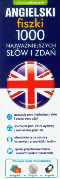 Angielski. Fiszki. 1000 najważniejszych - okładka podręcznika
