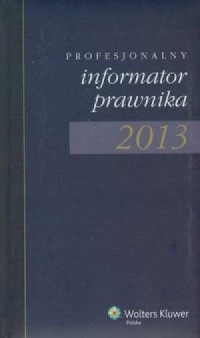 Pofesjonalny Informator Prawnika - okładka książki
