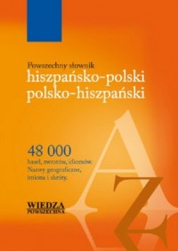 Powszechny słownik hiszpańsko-polski, - okładka książki